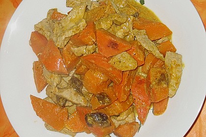 K&uuml;rbis - H&auml;hnchen - Curry