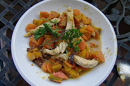 K&uuml;rbis - H&auml;hnchen - Curry 2