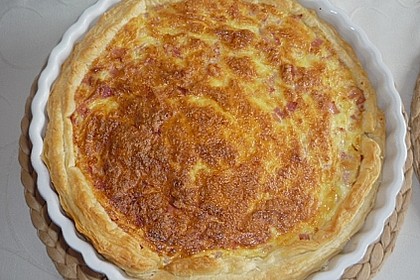 Schnelle Blätterteigquiche 2