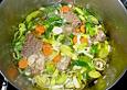 Rindfleischsuppe mit Nudeln und Gem&uuml;se