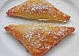 Marmeladeecken aus Topfenbutterteig
