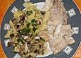 Wolfsbarsch mit Pilz - Kr&auml;uter - Pfanne