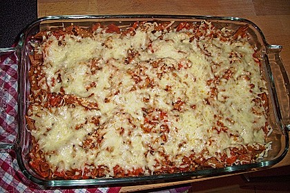 Nudelauflauf Bolognese 9