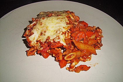 Nudelauflauf Bolognese 7