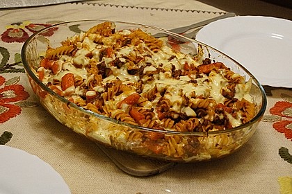 Nudelauflauf Bolognese 3