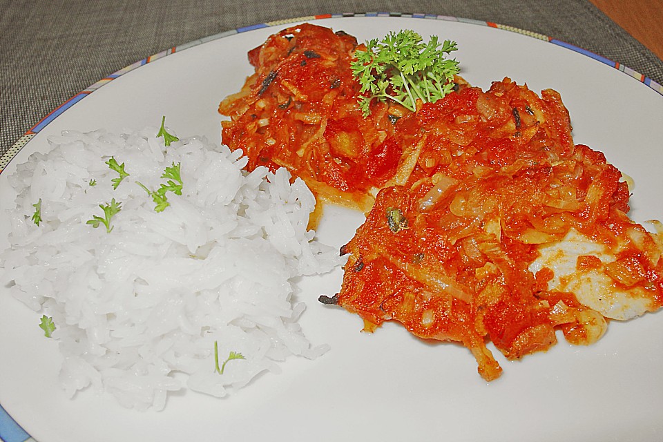 Fisch in Tomatensauce (Rezept mit Bild) von tilly1 | Chefkoch.de