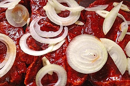 Eingelegtes Fleisch für den Grill 6