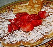 Waffeln mit Erdbeeren (Bild)