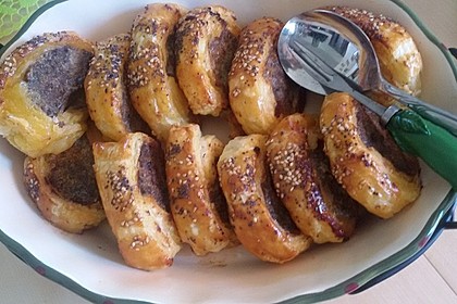 Blätterteighackbällchen mit Chili