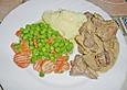 Schweineleber mit Senf - Sahne - Sauce