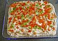 Griechisch angemachter Feta mit Paprika und Knoblauch