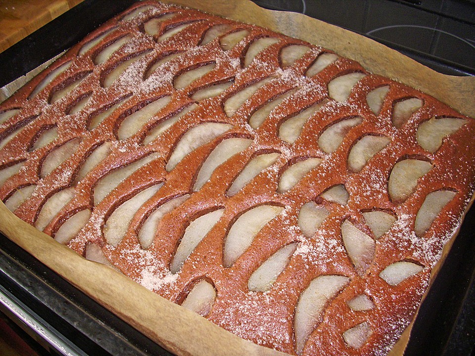 Birnenkuchen vom Blech (Rezept mit Bild) von fenchelhexe | Chefkoch.de