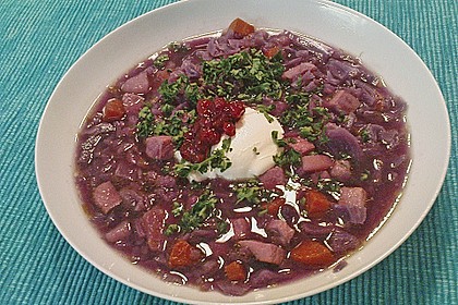 Rotkohltopf mit Kasseler 1