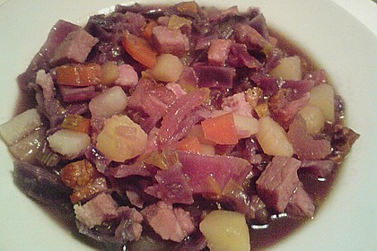 Rotkohltopf mit Kasseler 2