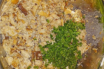 Semmelkn&ouml;del oder Serviettenkn&ouml;del mit Pilzgem&uuml;se 4