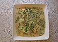 Kartoffelsuppe mit Bohnen und Speck