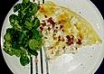 Bl&auml;tterteig - Flammkuchen mit K&auml;se