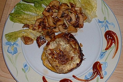 Gef&uuml;llte Paprikaschote mit Basalmico - Pilzen