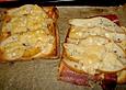Birnen - Toast mit Parmesan
