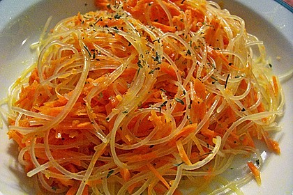 Pikanter Karottensalat mit Glasnudeln 7