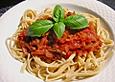 Pikante Zucchini - Tomaten - Bacon - Spaghetti