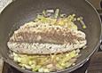 Lachs im Lauchbett mit beurre blanc