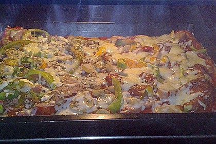 Leckeres Pizza - Blech