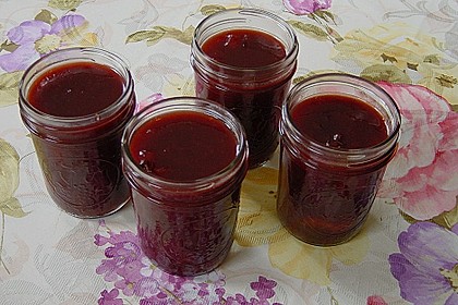 Weihnachtsmarmelade mit Zwetschgen und Schokolade 2