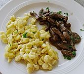 Rindergeschnetzeltes an Johannisbeer - Senfsauce (Bild)