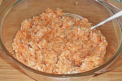Bratlinge mit Reis und Möhrentrester 19