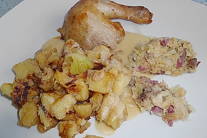Gef&uuml;lltes gebratenes H&uuml;hnchen 2