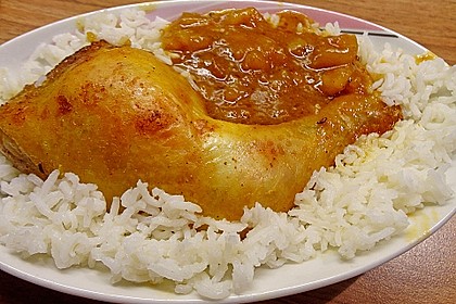 Hähnchen - Curry mit Apfelsoße 8