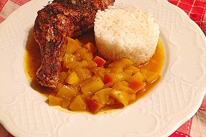 Hähnchen - Curry mit Apfelsoße 7