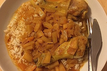 Hähnchen - Curry mit Apfelsoße 18