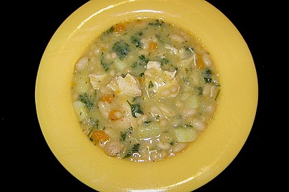 Bohneneintopf mit Poularde 1