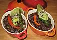 Belugalinsen mit Lauch und Limetten