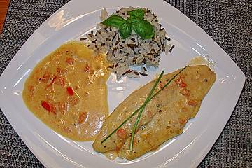 Pangasiusfiletcurry mit Kokosmilch