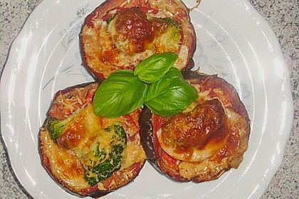 Auberginen mit Tomatensugo und Parmesan überbacken 9