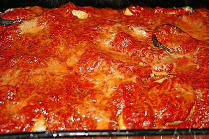 Auberginen mit Tomatensugo und Parmesan überbacken 37