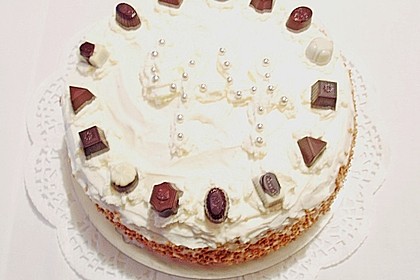 Lik&ouml;r  + Mandel - Sahne Torte mit Biskuit- und M&uuml;rbeteigboden