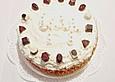 Lik&ouml;r  + Mandel - Sahne Torte mit Biskuit- und M&uuml;rbeteigboden