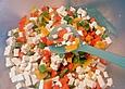 Nudelsalat  mit Hackfleisch