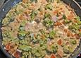 Nudeln in Brokkoli - Lachs - Rahmsauce