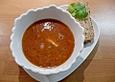 Rote R&uuml;ben - Suppe mit Leberwurst