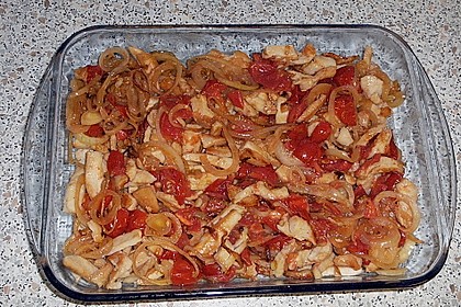 H&auml;hnchengeschnetzeltes mit Kr&auml;utersahne