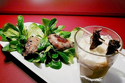 Feines Linsens&uuml;ppchen mit Kaninchenleber