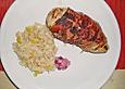 H&auml;hnchenfilets  mit Feta - Preiselbeer - F&uuml;llung