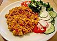 Reispfanne mit H&uuml;hnerbrustgeschnetzeltem