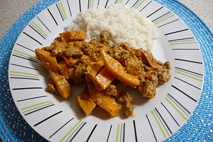 Kürbis - Pfanne mit Hackfleisch 1