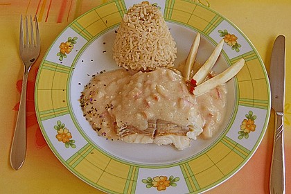 Dorschfilets mit Apfel - Meerrettichsauce 4